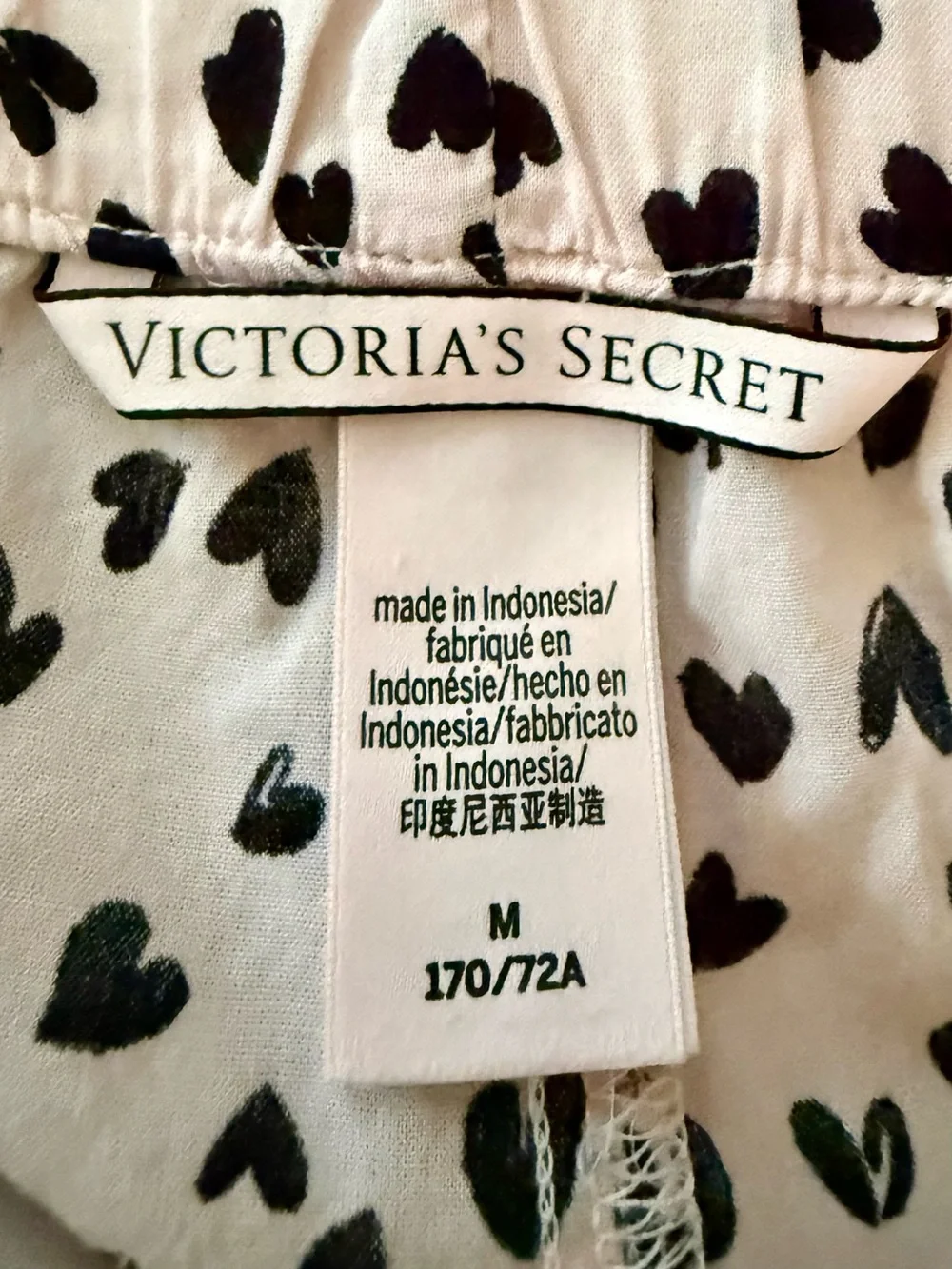 Victoria's Secret Pink 'Love' Tee and Heart-Print Sleep Shorts